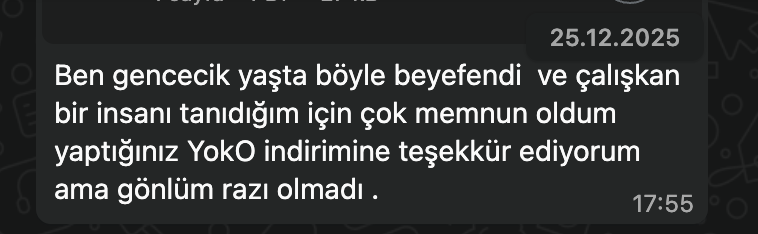 Müşteri Yorumu